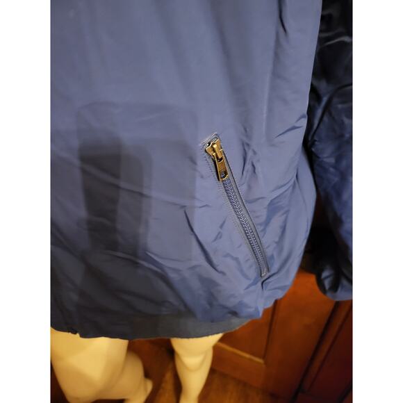 L.L.Bean Men’s Regular Navy Blue Fleece Lined Nylon Jacket Size Large - Picture 2 of 14